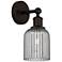 Edison Bridal Veil 5" Sconce Oil Rubbed Bronze Finish Light Smoke Shade