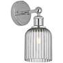 Edison Bridal Veil 5" Sconce Polished Chrome Finish Light Smoke Shade