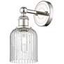 Edison Bridal Veil 5" Sconce Polished Nickel Finish Seedy Shade