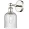 Edison Bridal Veil 5" Sconce Polished Nickel Finish Seedy Shade