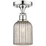 Edison Bridal Veil 5" Semi-Flush Mount Polished Chrome Mercury Shade