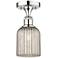 Edison Bridal Veil 5" Semi-Flush Mount Polished Chrome Mercury Shade