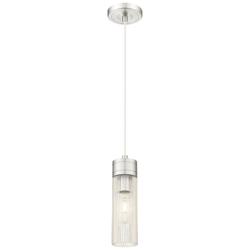 Edison Bridal Veil 5" Stem Hung Mini Pendant Oil Rubbed Bronze Gloss White