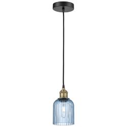 Edison Bridal Veil 5" Stem Hung Mini Pendant Oil Rubbed Bronze Light Smoke
