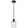 Edison Bridal Veil 5" Stem Hung Mini Pendant Polished Chrome Princess Blue