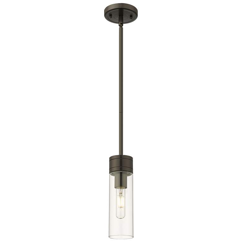 Image 1 Edison Bridal Veil 5" Stem Hung Mini Pendant Polished Chrome Seedy