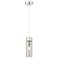 Edison Bridal Veil 5" Stem Hung Mini Pendant Polished Nickel Mercury