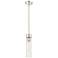 Edison Bridal Veil 5" Stem Hung Mini Pendant Satin Gold Mercury
