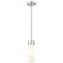 Edison Bridal Veil 5" Stem Hung Mini Pendant Satin Nickel Princess Blue