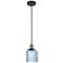 Edison Bridal Veil 5" Stem Hung Mini Pendant Satin Nickel Seedy