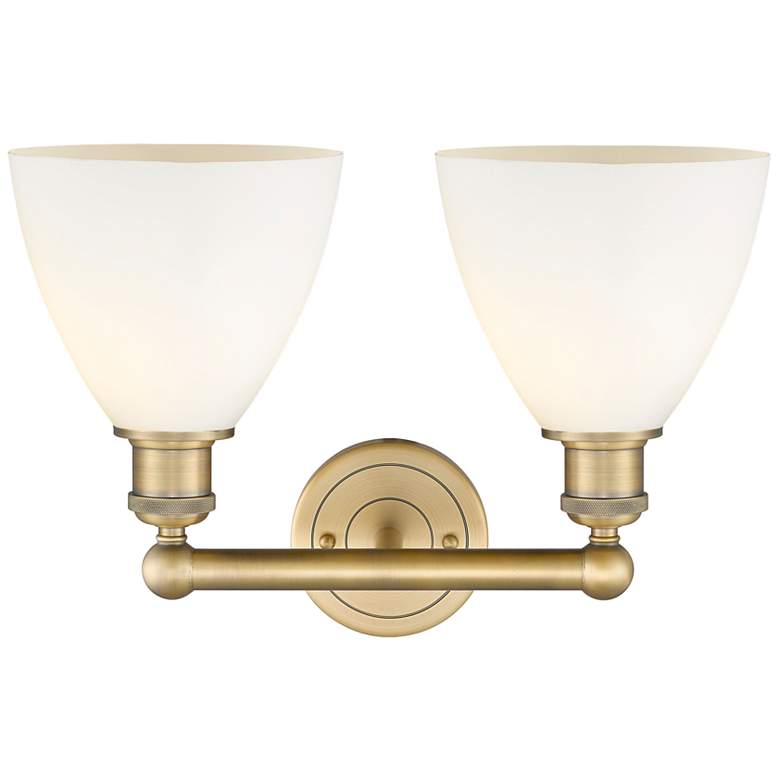 Image 2 Edison Bristol 11 3/4"H Brushed Brass 2-Light Wall Sconce more views