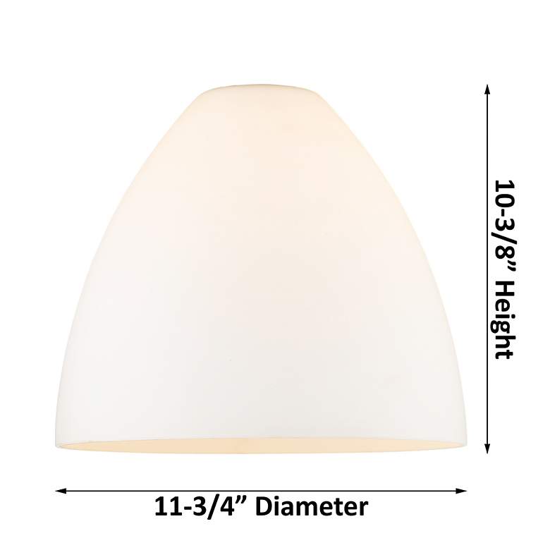 Image 4 Edison Bristol Glass 12" Semi-Flush Mount - Satin Nickel - Matte Whit more views