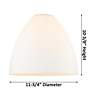 4_Edison Bristol Glass 12" Semi-Flush Mount - Satin Nickel - Matte Whit more views
