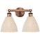 Edison Bristol Natural 17" Wide 2 Light Antique Copper Vanity Light