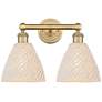 1_Edison Bristol Natural 17" Wide 2 Light Brushed Brass Vanity Light