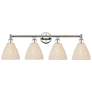 1_Edison Bristol Natural 35" Wide 4 Light Polished Nickel Vanity Light