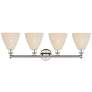 2_Edison Bristol Natural 35" Wide 4 Light Polished Nickel Vanity Light more views