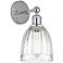Edison Brookfield 6" Polished Chrome Sconce w/ Clear Shade