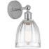 Edison Brookfield 6" Polished Chrome Sconce w/ Clear Shade