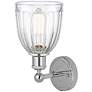 3_Edison Brookfield 6" Polished Chrome Sconce w/ Clear Shade more views
