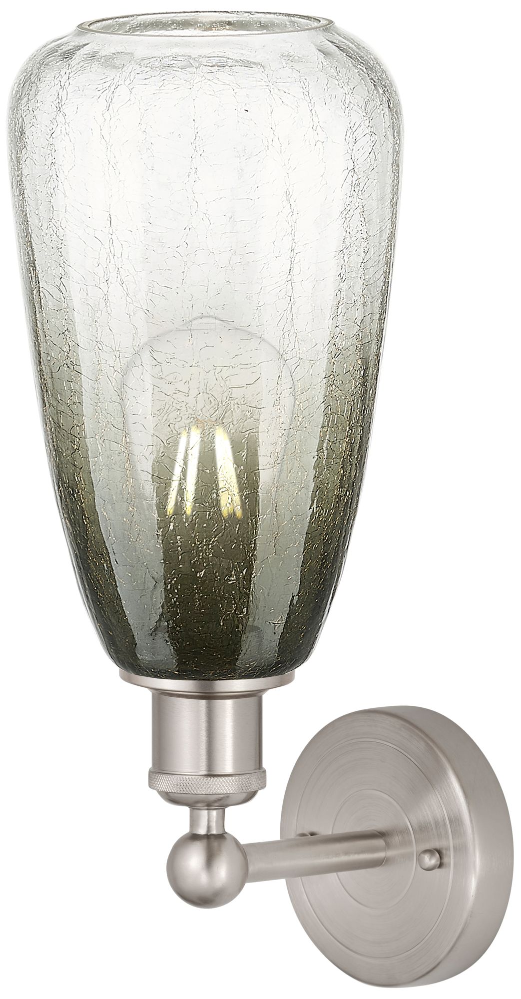 Image 2 Edison Brookhaven Almond 15"H Brushed Nickel Sconce With Slate Shade more views