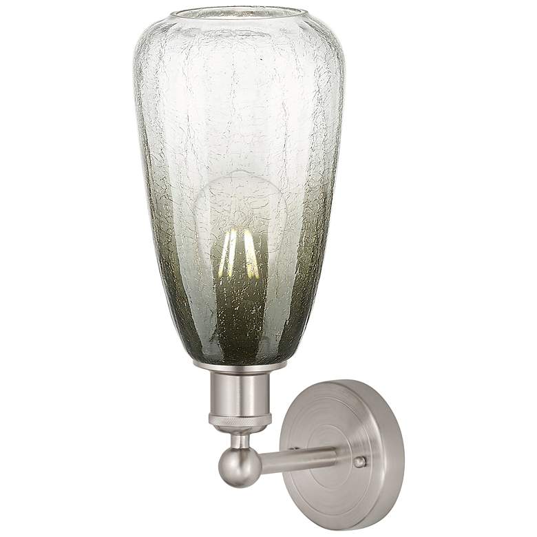 Image 2 Edison Brookhaven Almond 15"H Brushed Nickel Sconce With Slate Shade more views