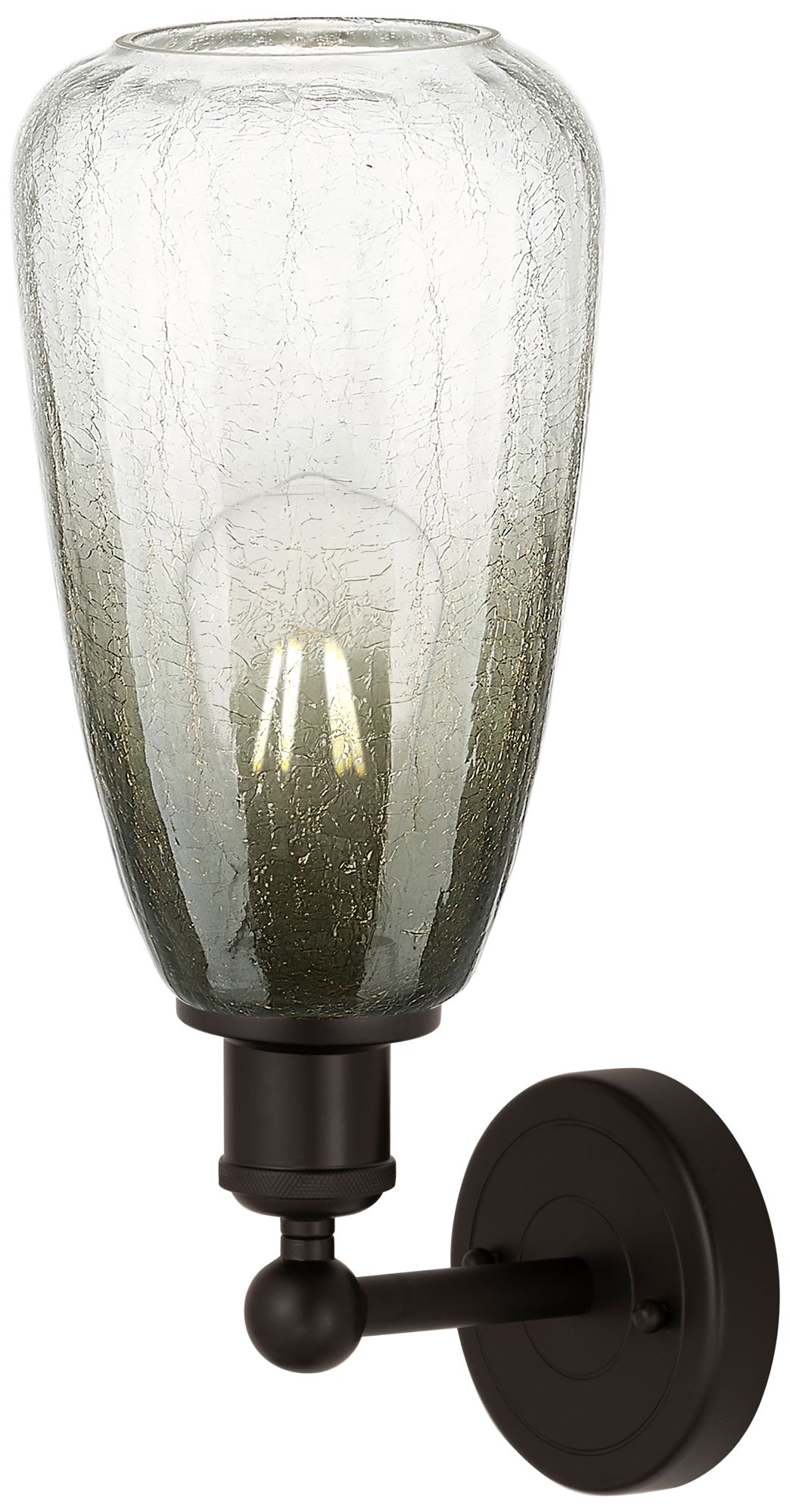 Image 2 Edison Brookhaven Almond 15"H Oil Rubbed Bronze Sconce w/ Slate Shade more views