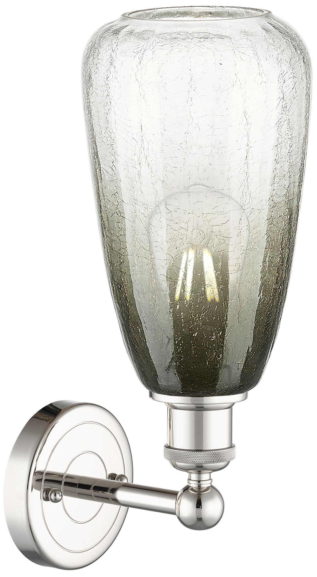 Image 2 Edison Brookhaven Almond 15"H Polished Nickel Sconce With Slate Shade more views