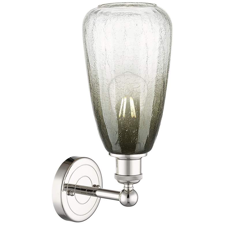 Image 2 Edison Brookhaven Almond 15"H Polished Nickel Sconce With Slate Shade more views