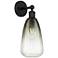 Edison Brookhaven Almond 15" High Matte Black Sconce With Slate Shade