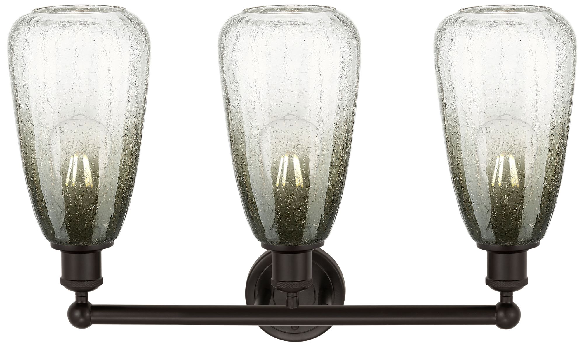 Image 2 Edison Brookhaven Almond 24"W 3-Lt Oiled Bronze Vanity w/ Slate Shade more views