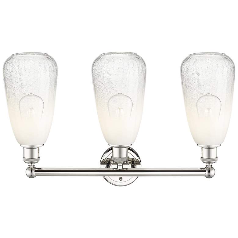 Image 2 Edison Brookhaven Almond 24"W 3-Lt Polished Nickel Vanity w/ Opal Shade more views