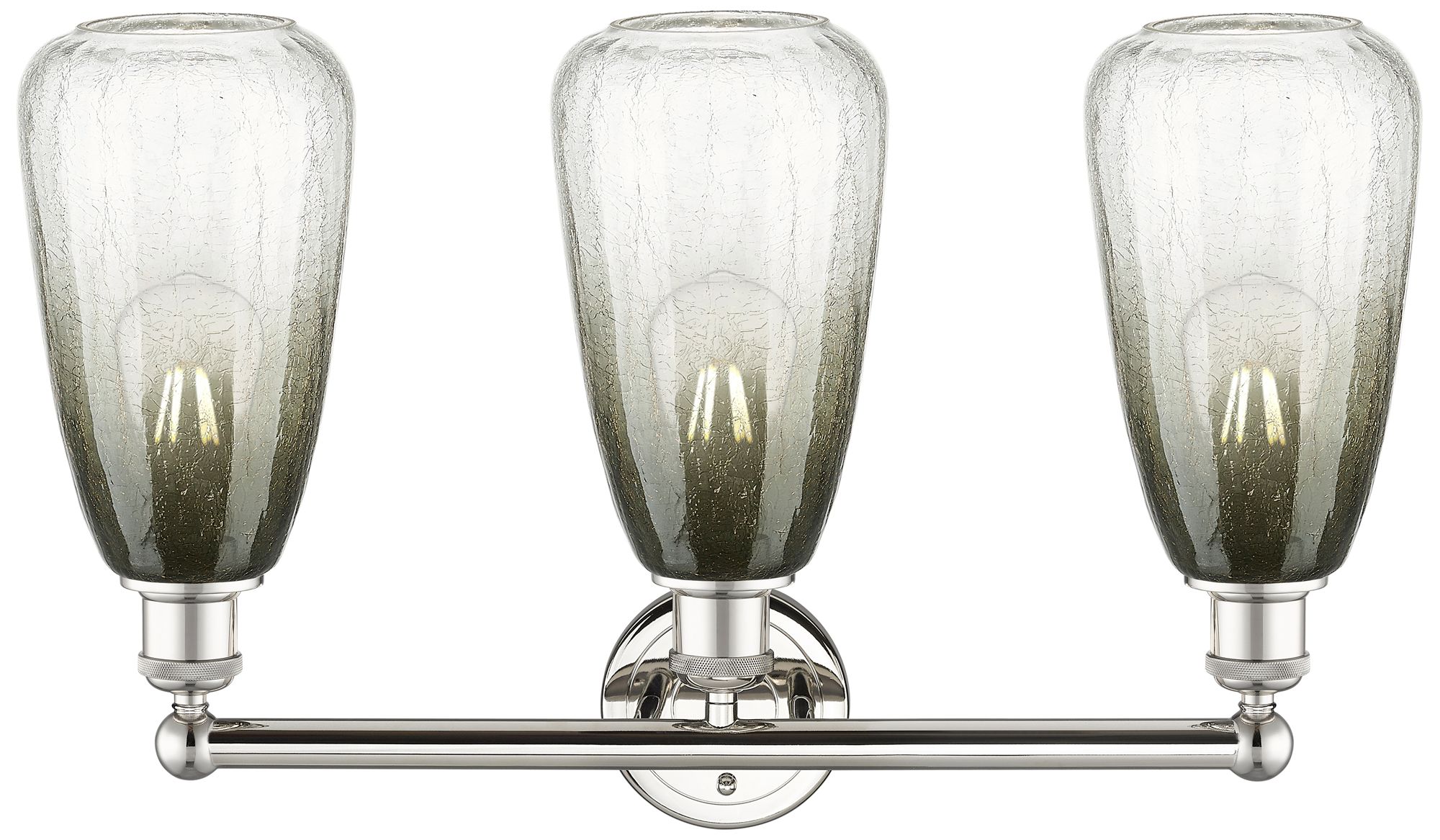 Image 2 Edison Brookhaven Almond 24"W 3-Lt Polished Nickel Vanity w/ Slate Shade more views