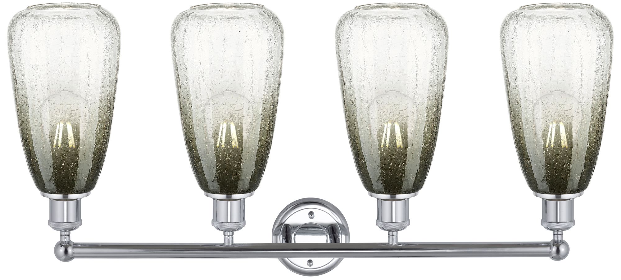 Image 2 Edison Brookhaven Almond 33"W 4 Light Chrome Bath Light w/ Slate Shade more views
