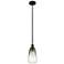 Edison Brookhaven Almond 6"W Black Stem Mini Pendant w/ Slate Shade