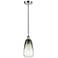 Edison Brookhaven Almond 6"W Chrome Cord Mini Pendant w/ Slate Shade