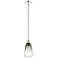 Edison Brookhaven Almond 6"W Chrome Stem Mini Pendant w/ Slate Shade