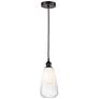 1_Edison Brookhaven Almond 6"W Oiled Bronze Cord Pendant w/ Opal Shade