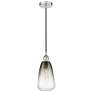 1_Edison Brookhaven Almond 6"W Polished Nickel Cord Pendant w/ Slate Shade