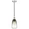Edison Brookhaven Almond 6"W Polished Nickel Cord Pendant w/ Slate Shade