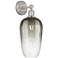 Edison Brookhaven Flute 17"H Brushed Nickel Sconce With Slate Shade