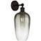 Edison Brookhaven Flute 17"H Oil Rubbed Bronze Sconce With Slate Shade