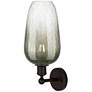 2_Edison Brookhaven Flute 17"H Oil Rubbed Bronze Sconce With Slate Shade more views