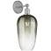 Edison Brookhaven Flute 17"H Polished Chrome Sconce With Slate Shade