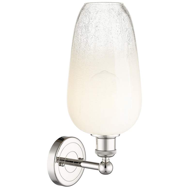Image 2 Edison Brookhaven Flute 17"H Polished Nickel Sconce With Opal Shade more views