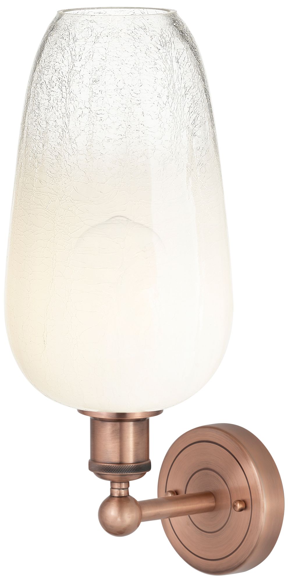 Image 2 Edison Brookhaven Flute 17" High Antique Copper Sconce With Opal Shade more views