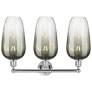 2_Edison Brookhaven Flute 25"W 3 Light Chrome Bath Light w/ Slate Shade more views