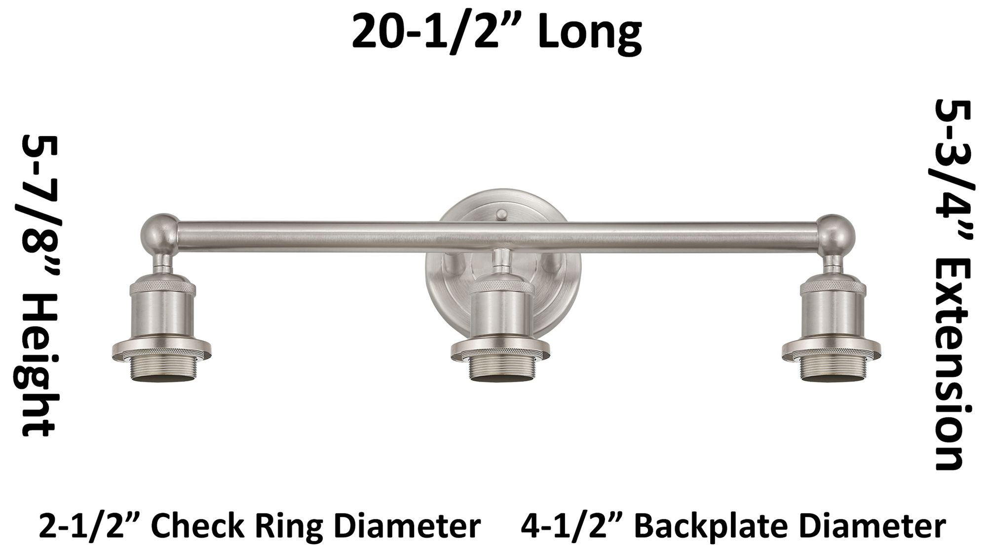 Image 3 Edison Brookhaven Flute 25"W 3-Lt Brushed Brass Vanity w/ Slate Shade more views