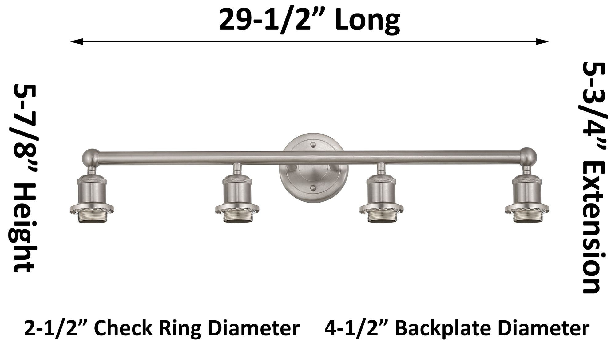 Image 3 Edison Brookhaven Flute 34"W 4 Light Gold Bath Light w/ Sapphire Shade more views