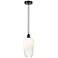 Edison Brookhaven Flute 7"W Oiled Bronze Cord Pendant w/ Opal Shade